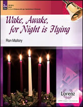 Wake, Awake, for Night Is Flying Handbell sheet music cover